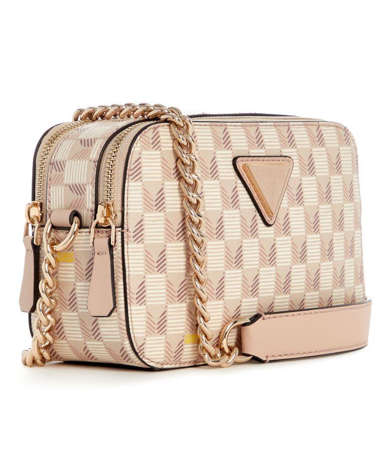 Cartera Guess Mujer G Wave Camera Crossbody Beige-1