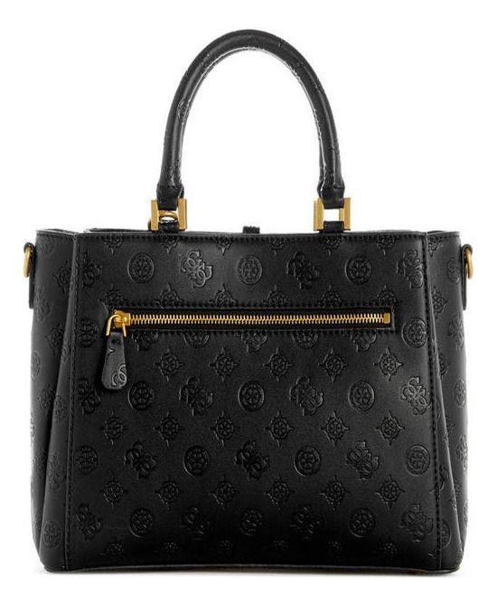 Cartera Guess Mujer James Logo Girlfriend Satchel Negro-2