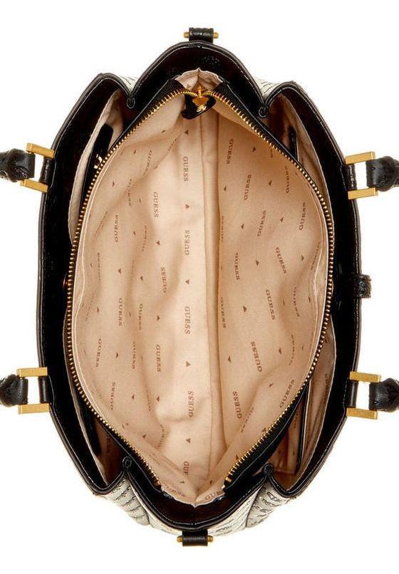 Cartera Guess Mujer James Logo Girlfriend Satchel Negro-3