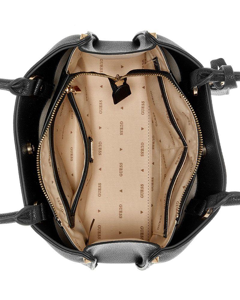 Cartera Guess Mujer Meridian Ii Shoulder Satchel Negro-2