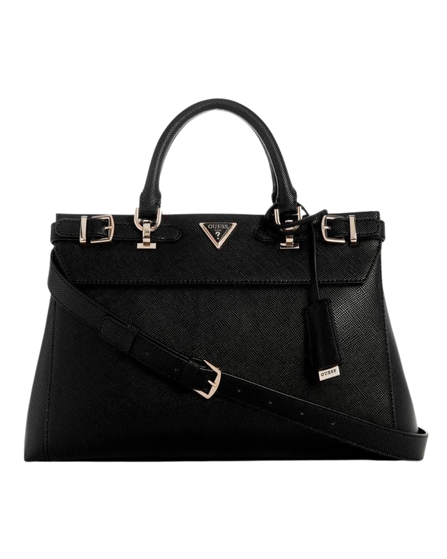 Cartera Guess Mujer Levante Luxury Satchel Negro-0
