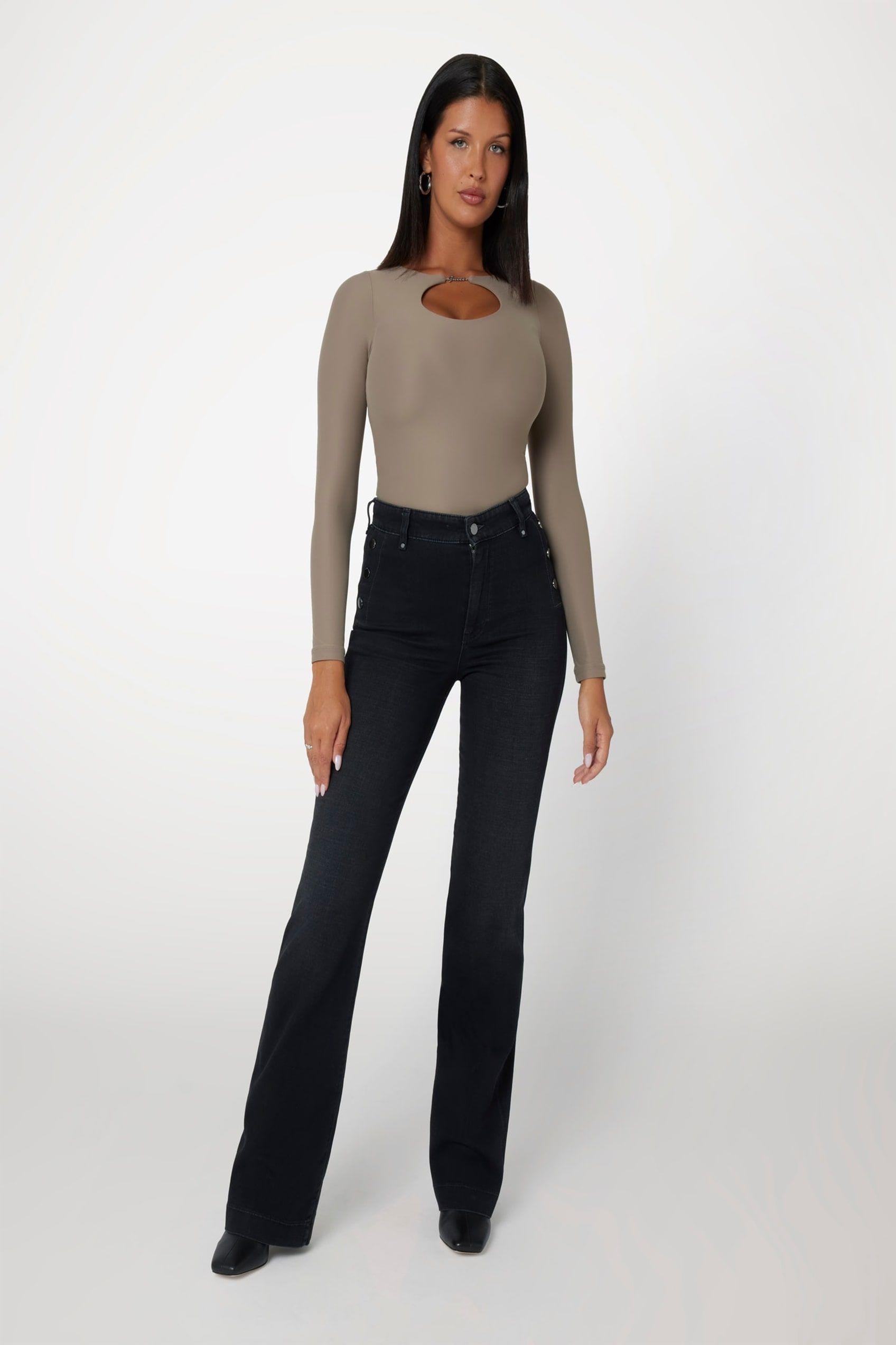 Jeans Guess Mujer New Faye Pant Negro-1