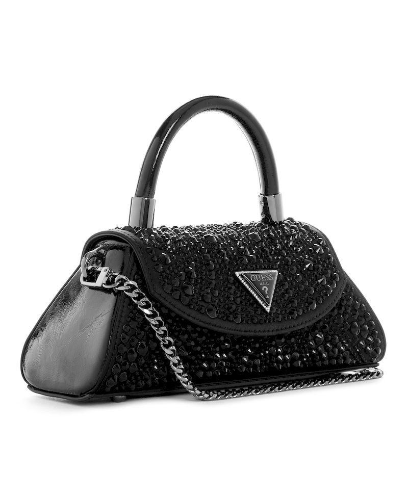 Cartera Guess Mujer Beauvoir Top Handle Flap Negro-1