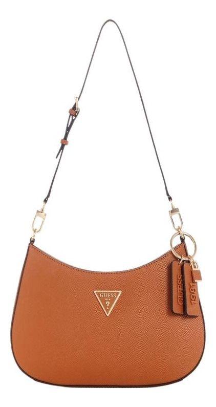 Cartera Guess Mujer Noelle Top Zip Shoulder Bag - Café-0