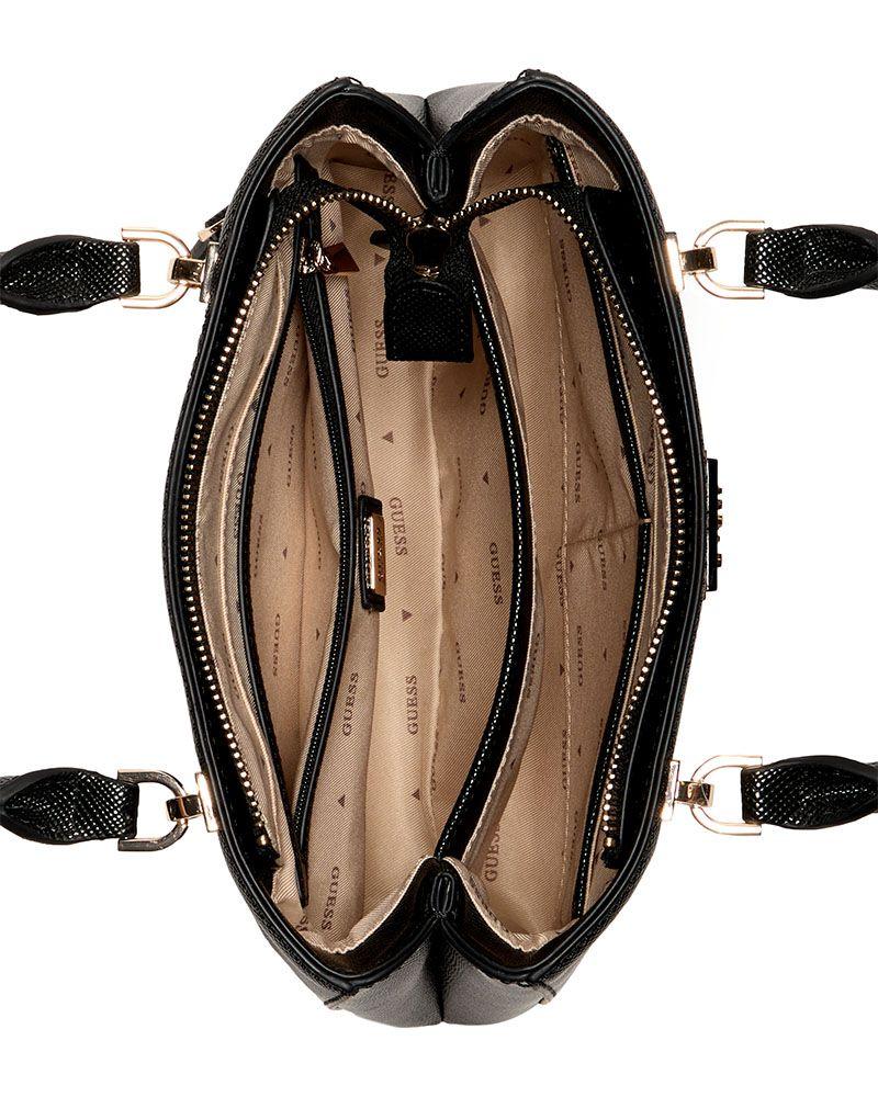 Cartera Guess Mujer Noelle Ii Sml Multi Comp Stchl Negro-3