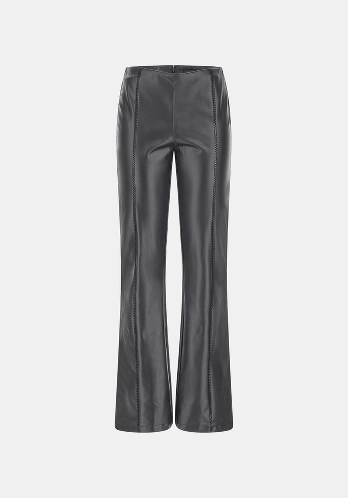 Pantalon Guess Mujer Nia Low Rise Flare Pant Negro-3