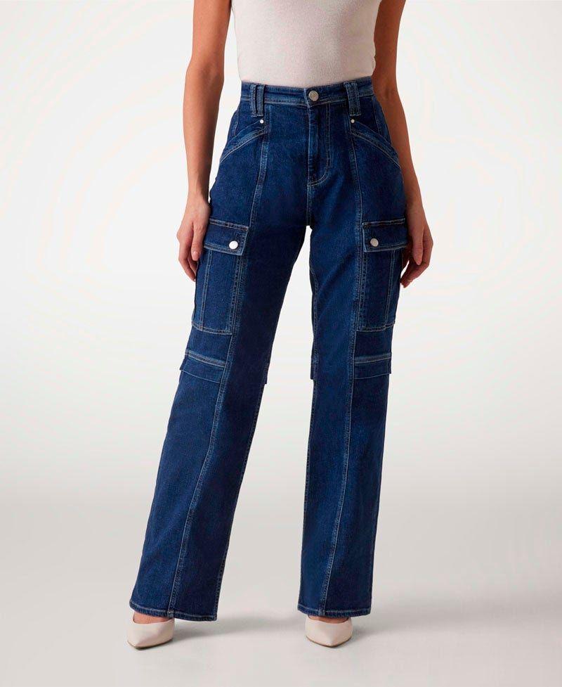 Jeans 80S Cargo Negro-0