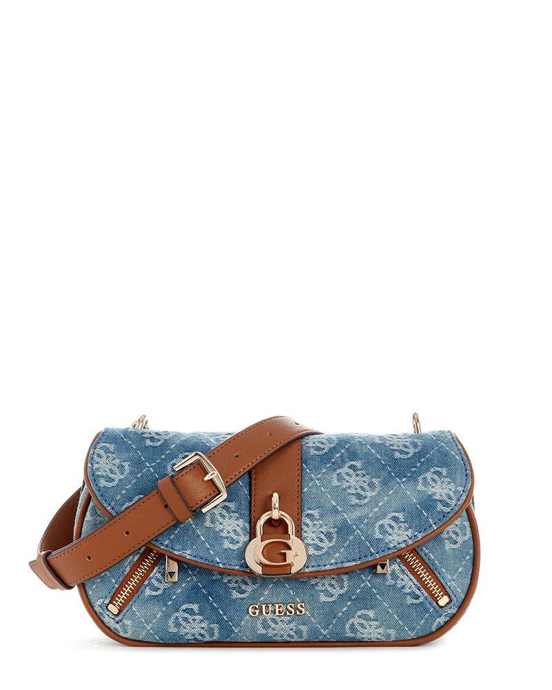 Cartera Jessa Flap Crossbody Denim-0
