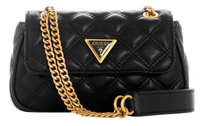 Mini Cartera Guess Mujer Giully Mini Cnvrtbl Xbdy Flap Negro-0