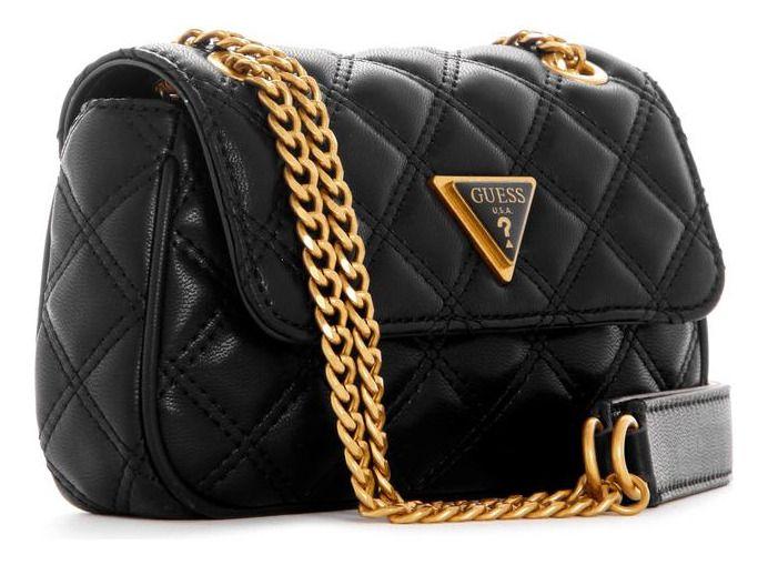 Mini Cartera Guess Mujer Giully Mini Cnvrtbl Xbdy Flap Negro-1