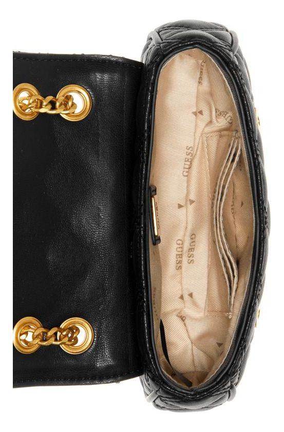 Mini Cartera Guess Mujer Giully Mini Cnvrtbl Xbdy Flap Negro-3