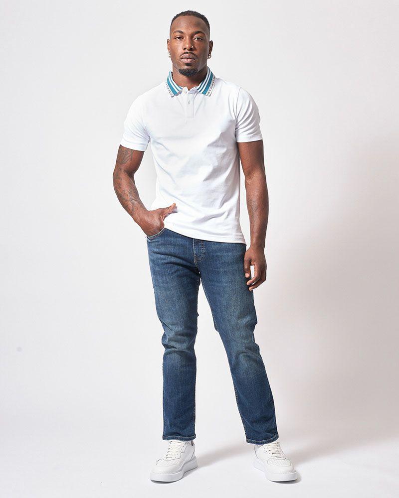 Polera Guess Hombre Lyle Ss Polo Blanco-1