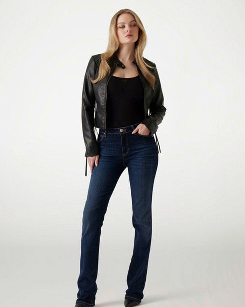 Chaqueta Guess Mujer Ls Emit Moto Jkt Café-0