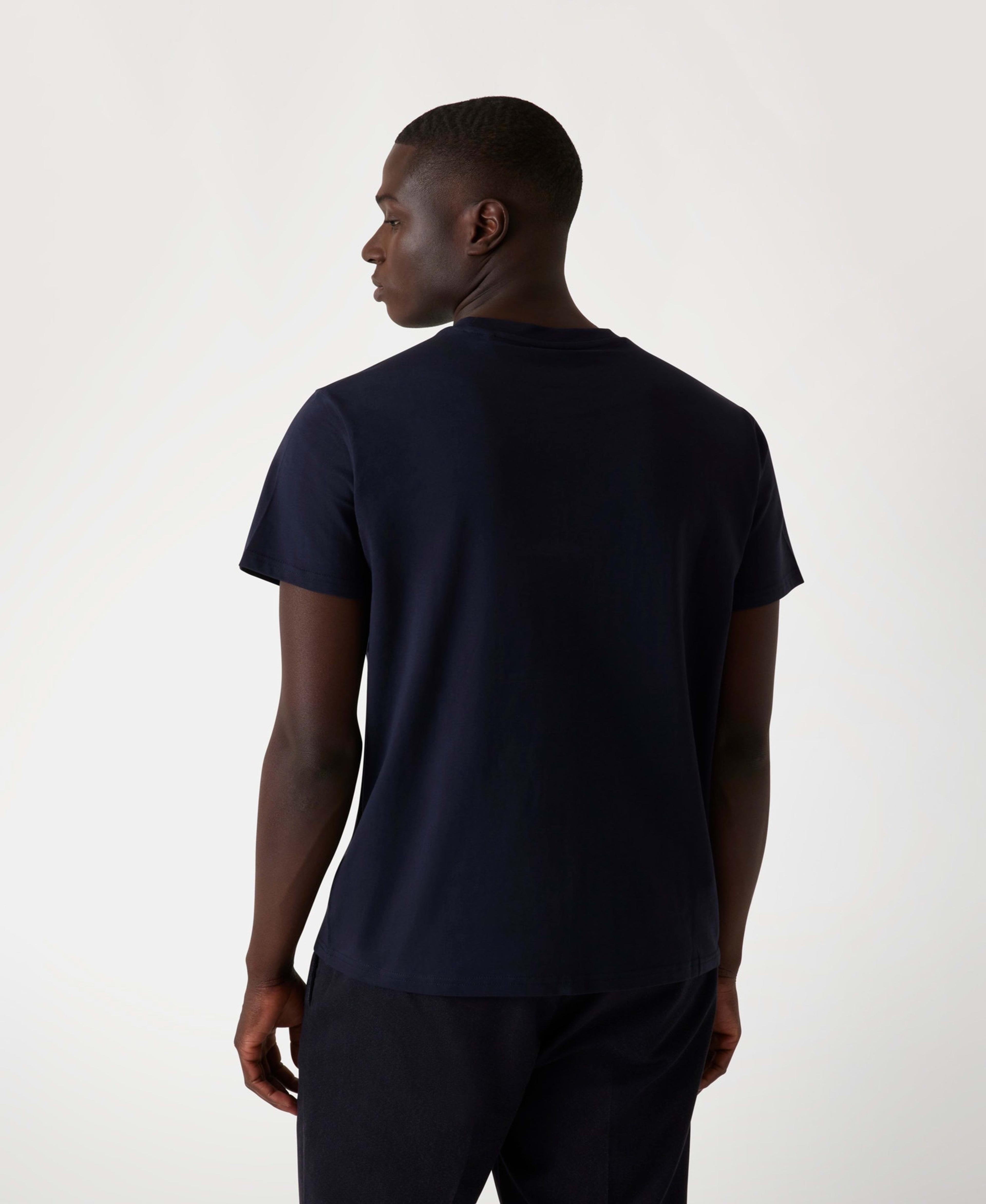 Polera Guess Hombre Ss Cn Embro Tee Azul-2