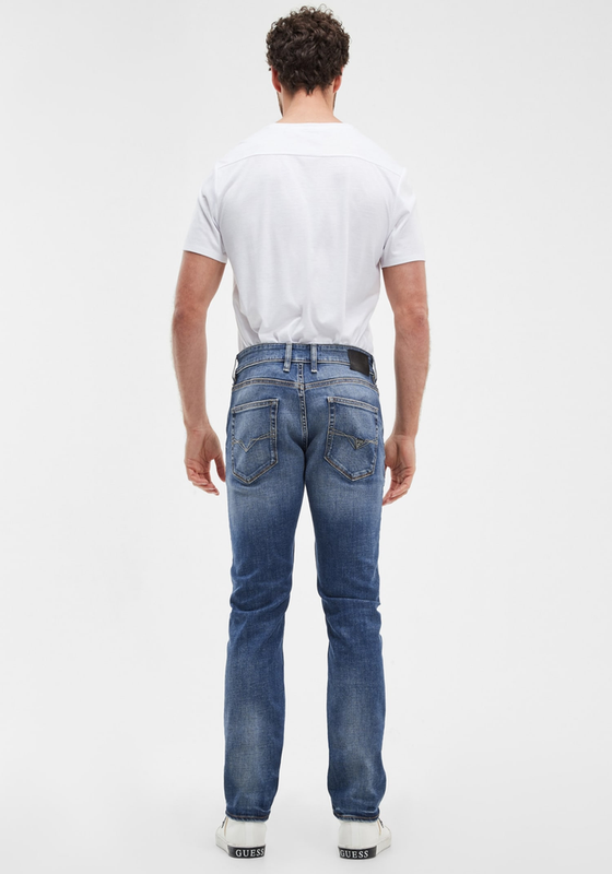 Jeans Guess Hombre Davis Azul-3