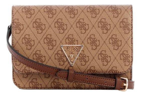 Cartera Guess Mujer Noelle Xbody Flap Organizer Café.-0