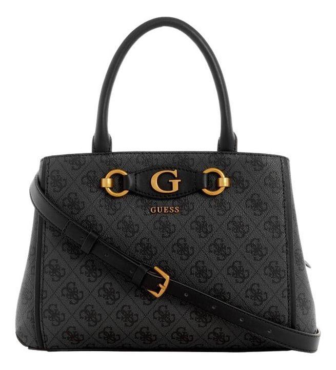 Cartera Guess Mujer Izzy Small Girlfriend Satchel Carbon-0