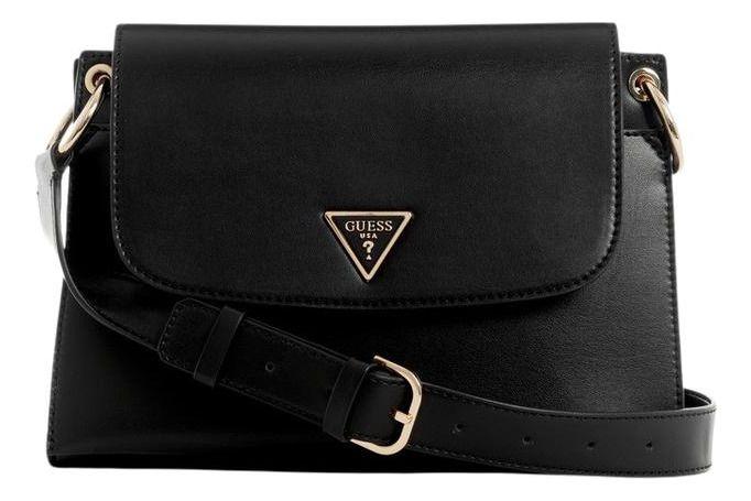 Cartera Guess Mujer Basilea Flap Crossbody Negro-0
