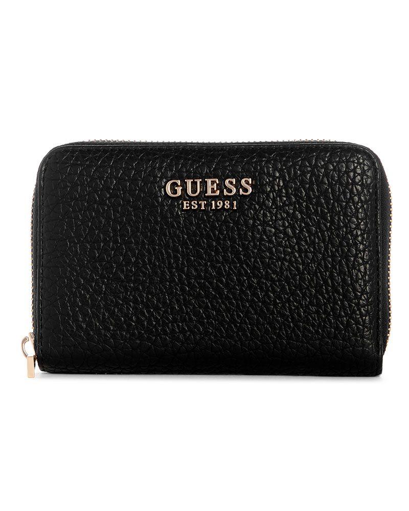 Billetera Guess Mujer Marsha Slg Medium Zip Around Negro-0