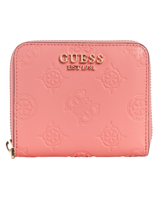 Billetera Guess Mujer Laurel Slg Small Zp Around Rosa-0