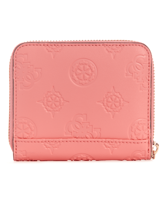 Billetera Guess Mujer Laurel Slg Small Zp Around Rosa-1