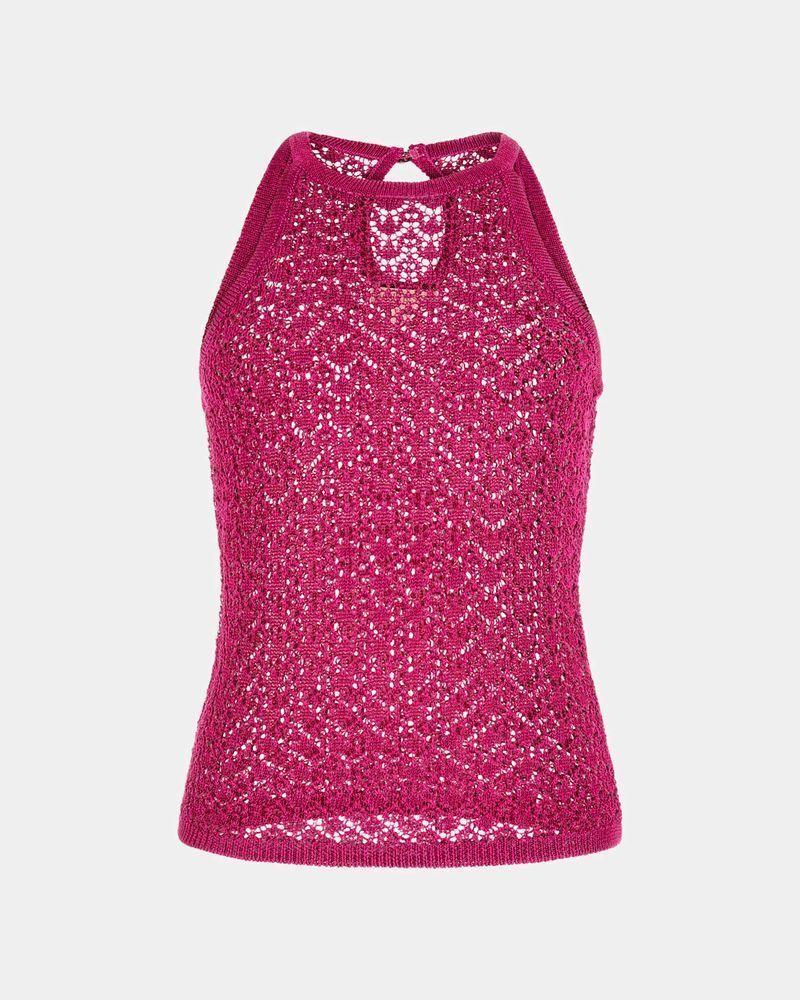 Top Guess Mujer Sl Amber Lurex Cord Top Fucsia-4