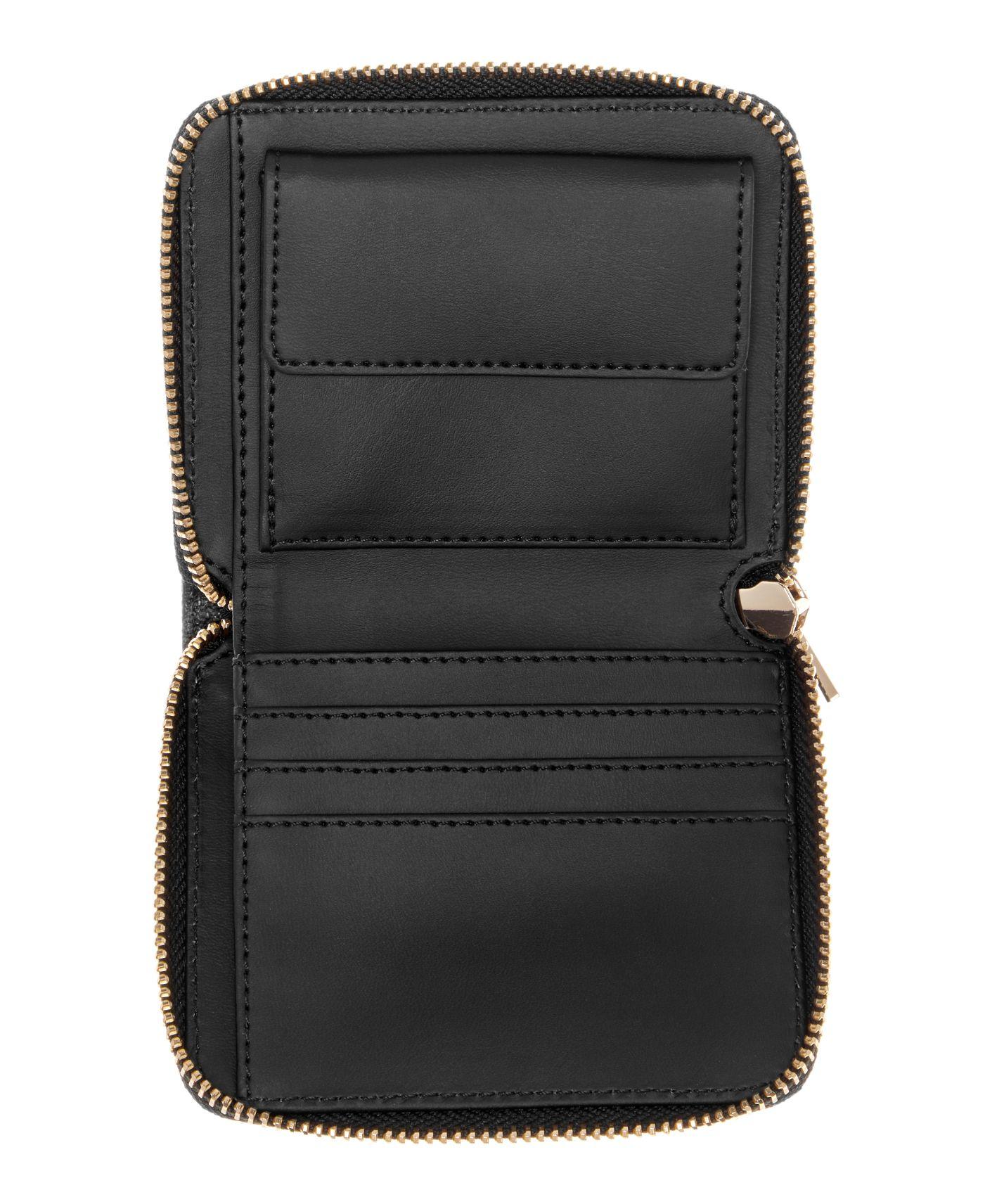 Billetera Guess Mujer Laurel Ii Slg Small Zip Around Negro-2