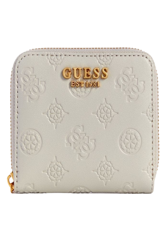 Billetera Guess Mujer James Logo Slg Small Zip Arndd Gris-0