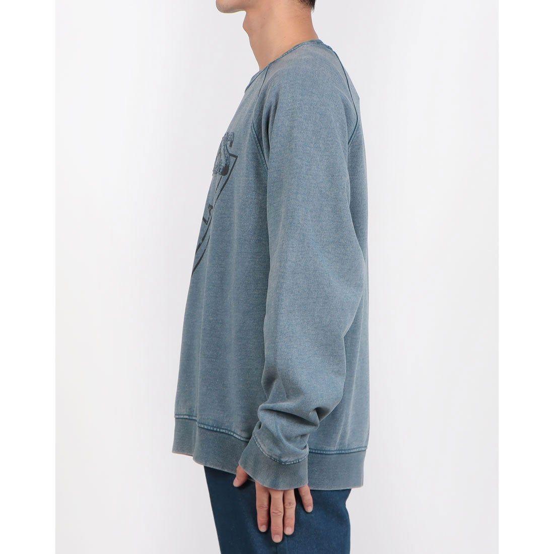 Poleron Guess Hombre Davis Terry Washed Crew Azul-1