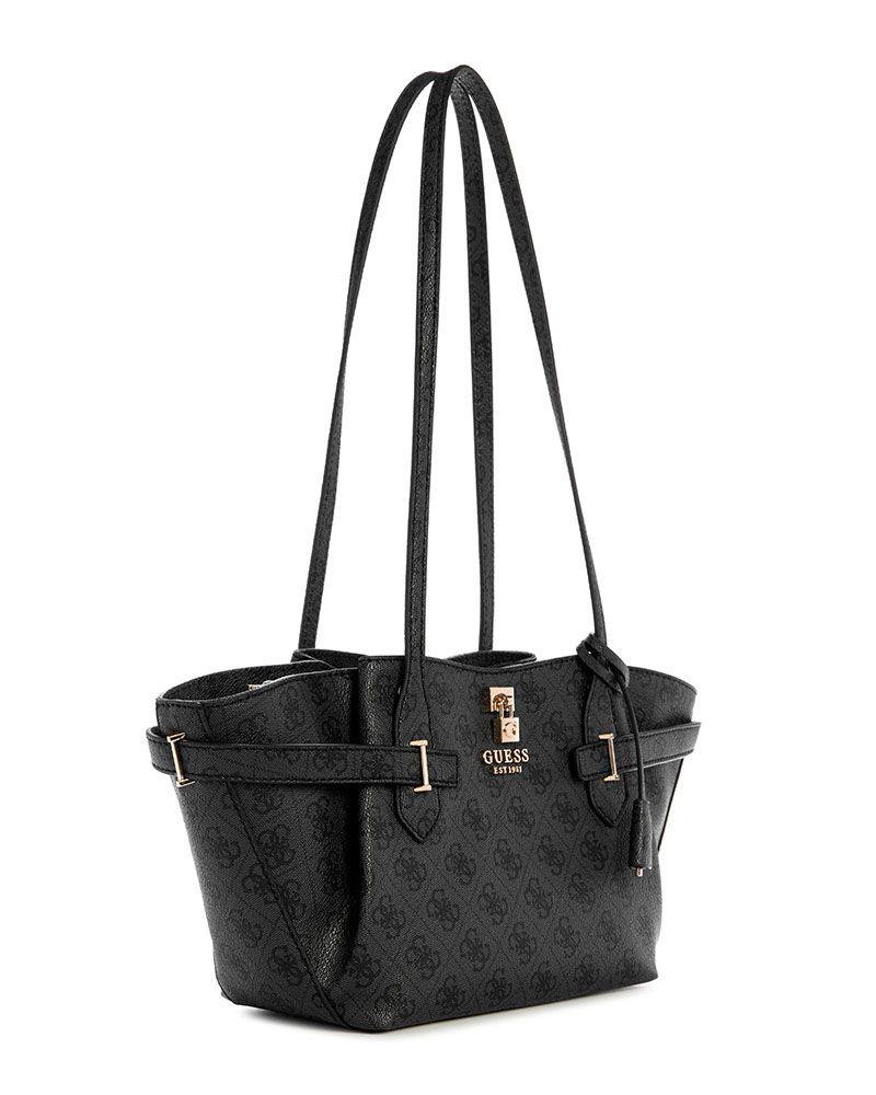 Cartera Guess Mujer Yesba Grlfrnd Shoulder Satchel Gris Oscuro-1