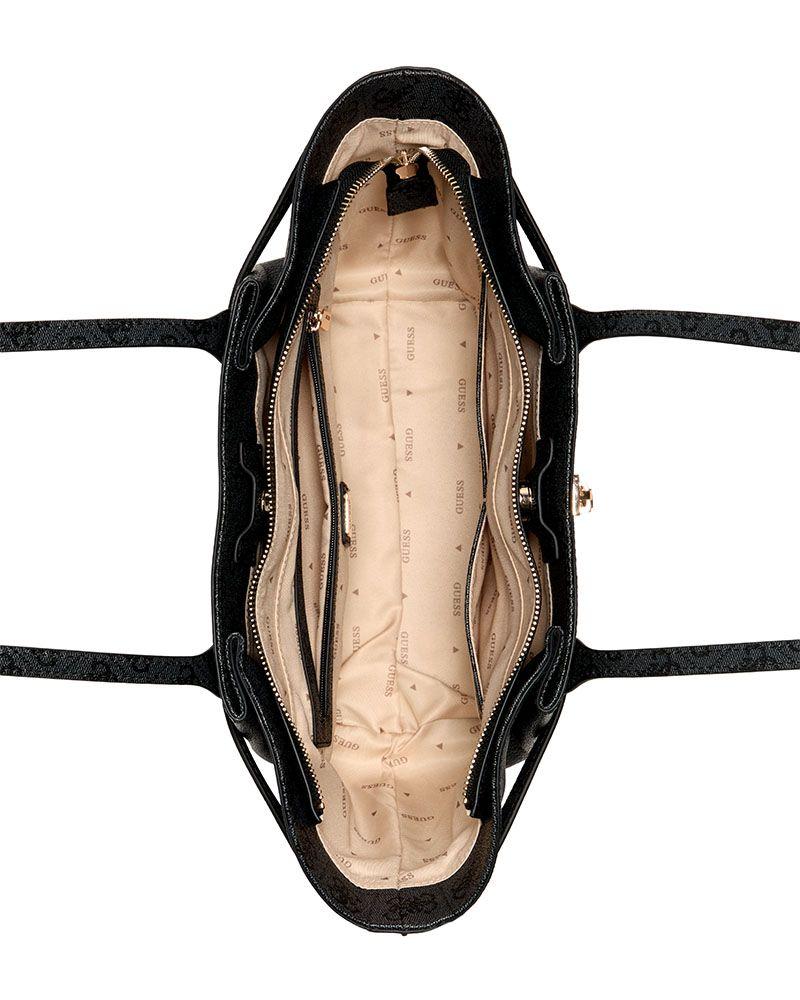 Cartera Guess Mujer Yesba Grlfrnd Shoulder Satchel Gris Oscuro-3