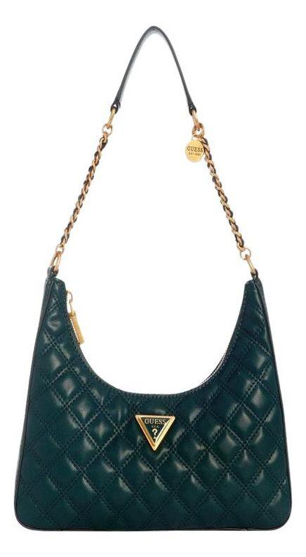 Cartera Guess Mujer Giully Top Zip Shoulder Bag Verde-0