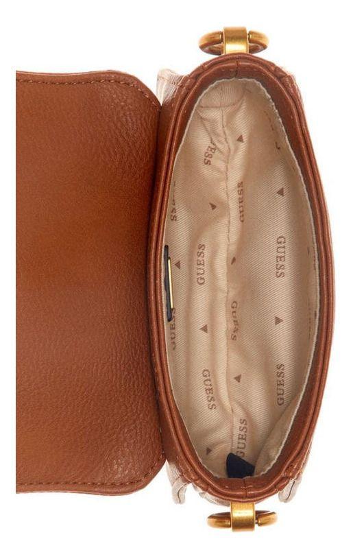 Mini Cartera Guess Mujer Arja Mini Crossbody Flap Café-3