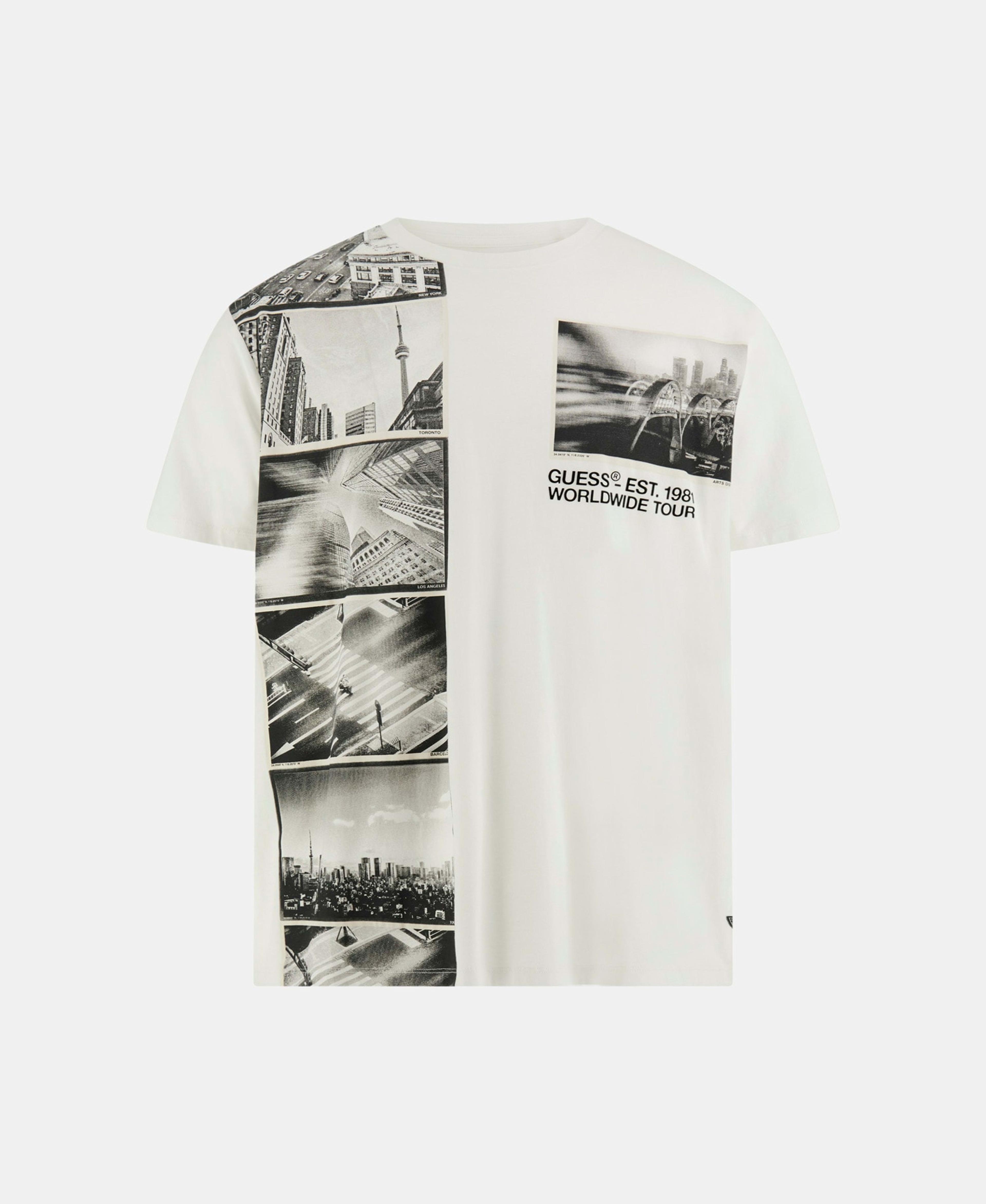 Polera Guess Hombre Ss Bsc World Cities Tee Amarillo-5