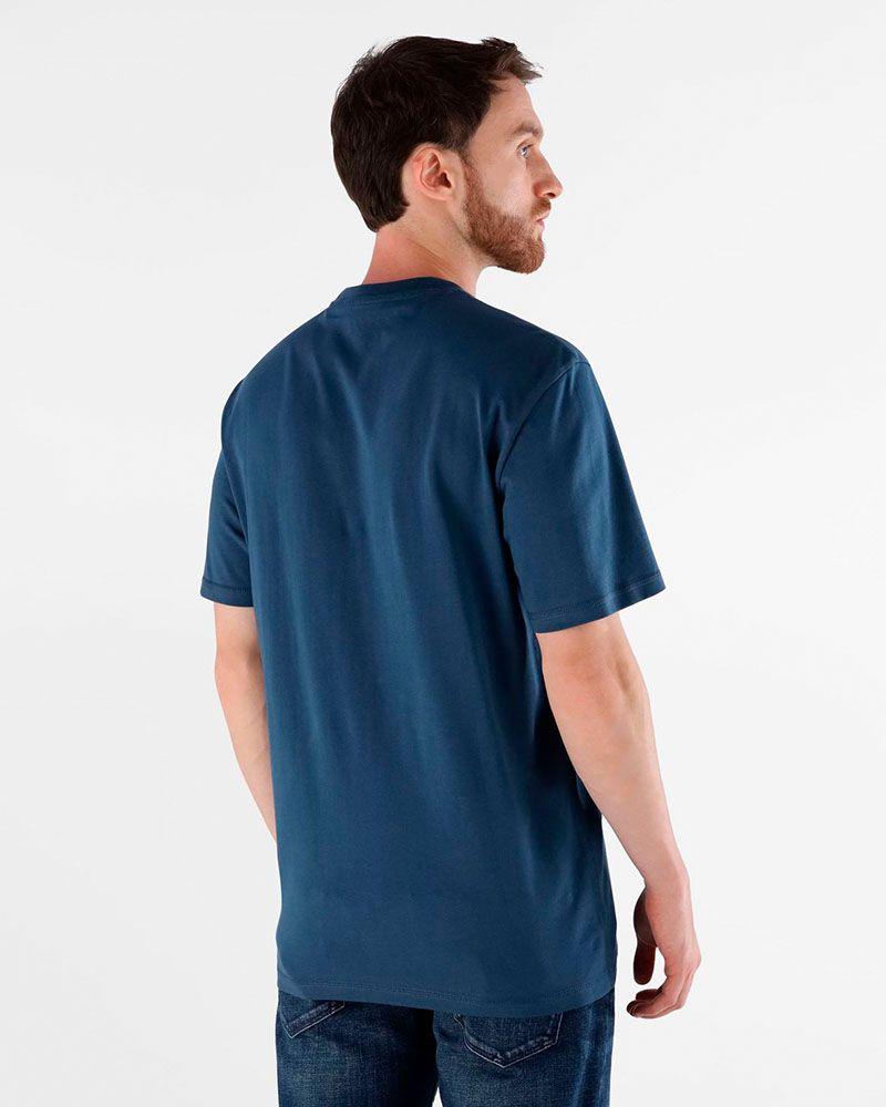 Polera Ss Cn Guess Flock Box Tee Azul-3