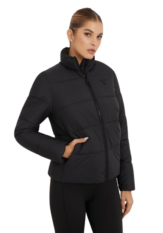 Chaqueta Guess Mujer Claudia Light Puffer Jacket Negro-0