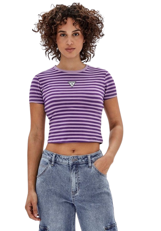 Polera Guess Mujer Graphic Teeshirts Morado-0