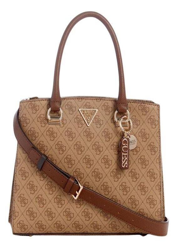 Cartera Guess Mujer Noelle Girlfriend Satchel Café-0