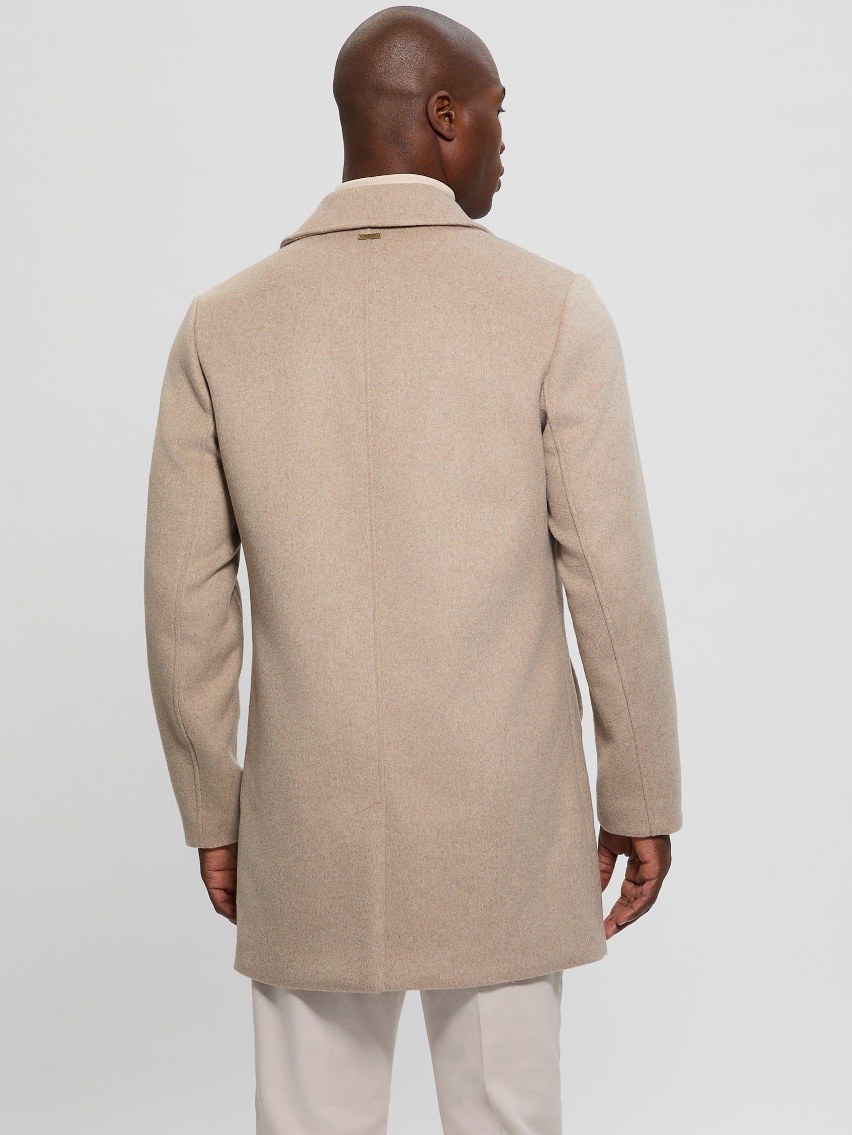 Abrigo Guess Hombre Fitted Coat Café-5
