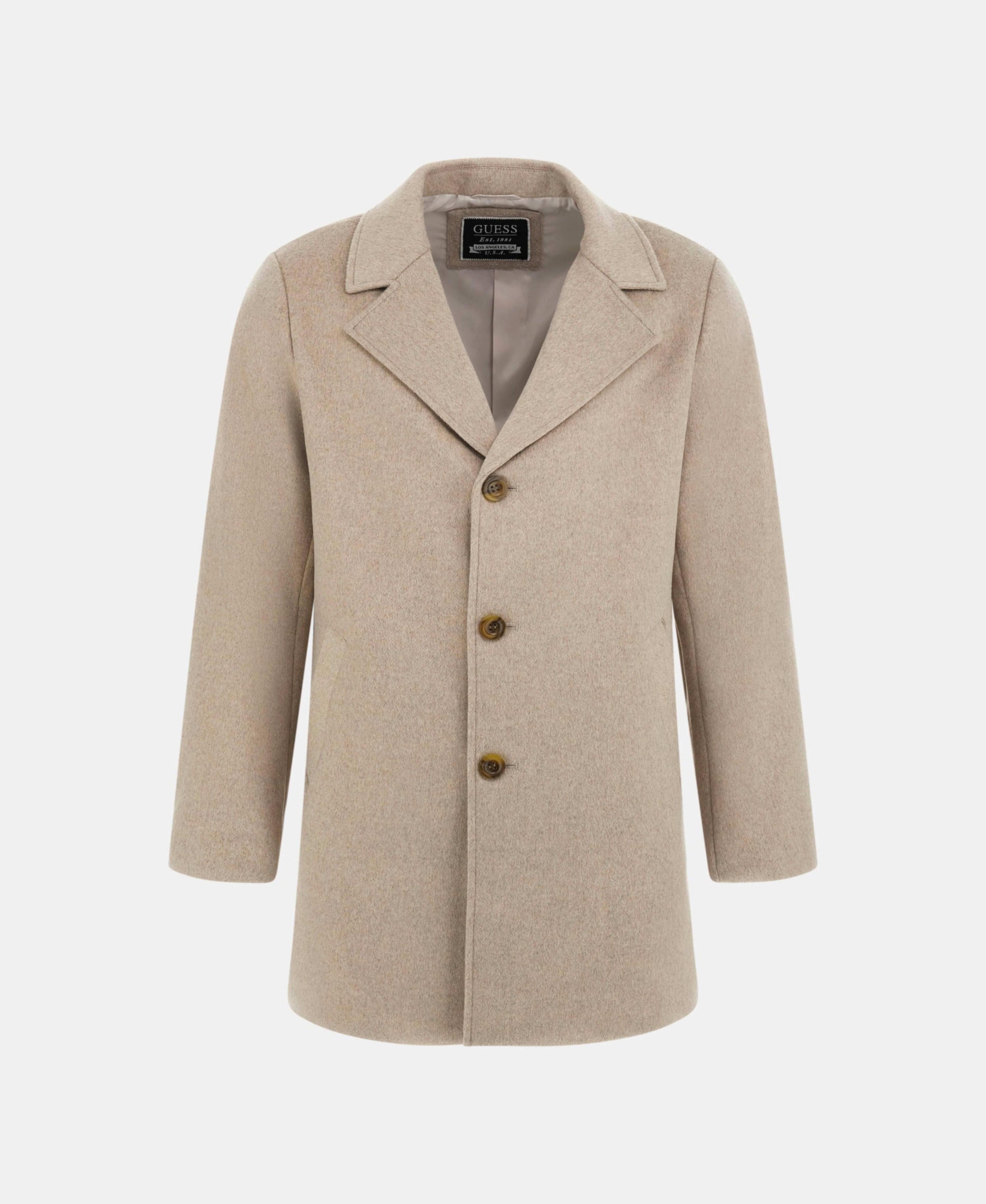 Abrigo Guess Hombre Fitted Coat Café-8