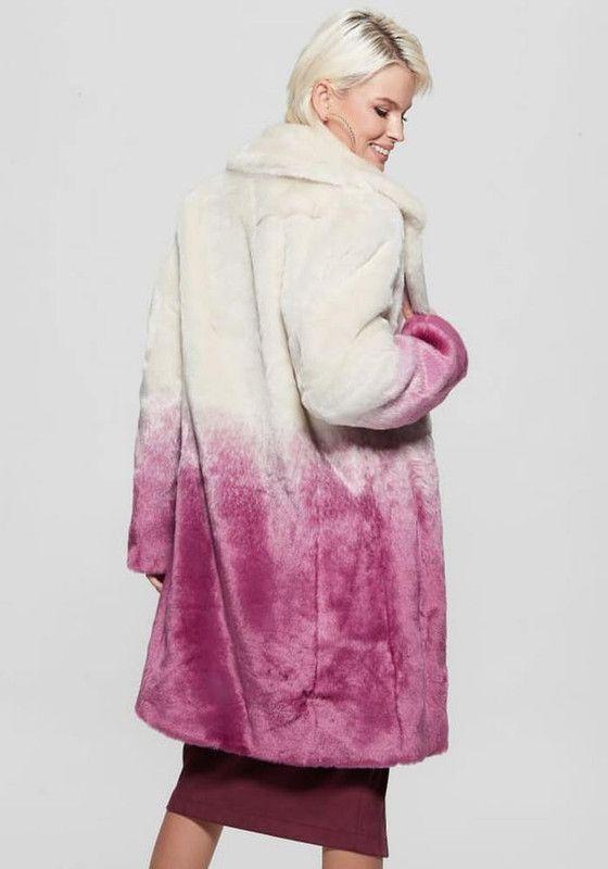 Abrigo Guess Mujer Clara Coat Rosa-4