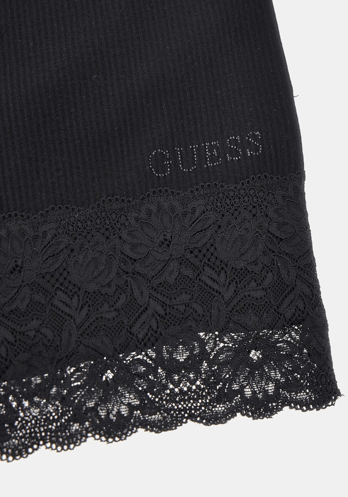 Top Guess Mujer Lila Lace Seamless Top Swtr Negro-4