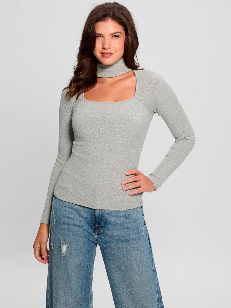 Polera Ls Mn Tori Rib Top Gris-6