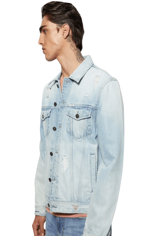 Chaqueta Guess Hombre Dillon Jacket Celeste-1