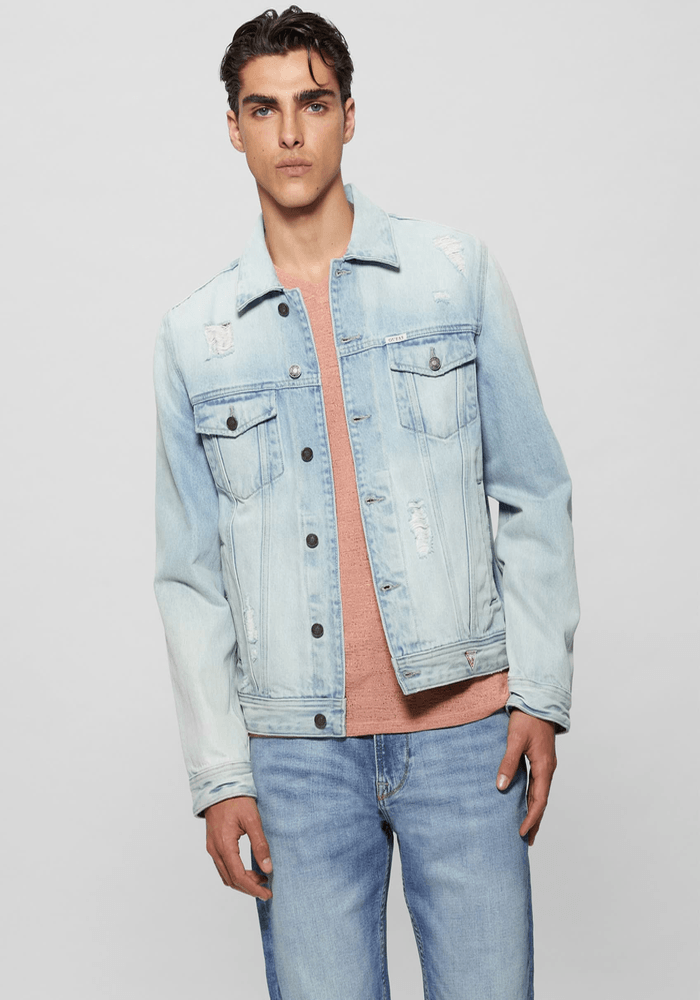 Chaqueta Guess Hombre Dillon Jacket Celeste-7