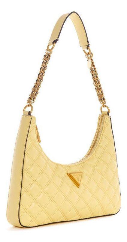 Cartera Guess Mujer Giully Top Zip Shoulder Bag Amarillo-1