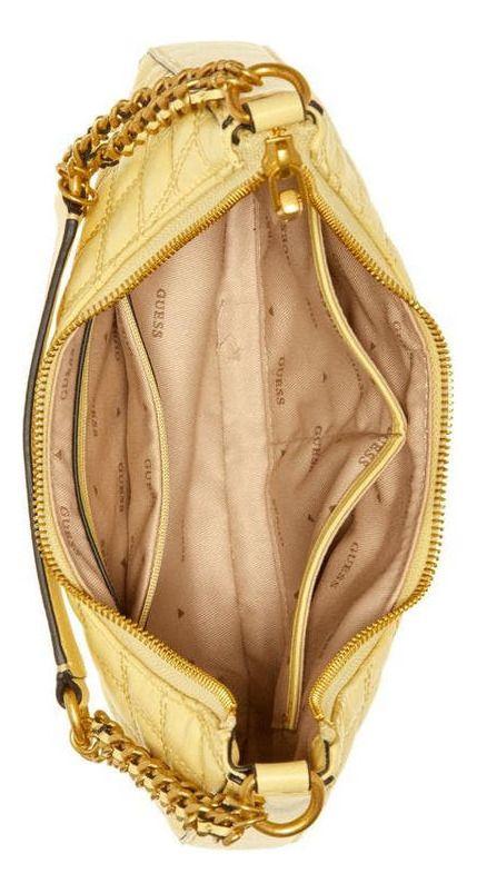 Cartera Guess Mujer Giully Top Zip Shoulder Bag Amarillo-3