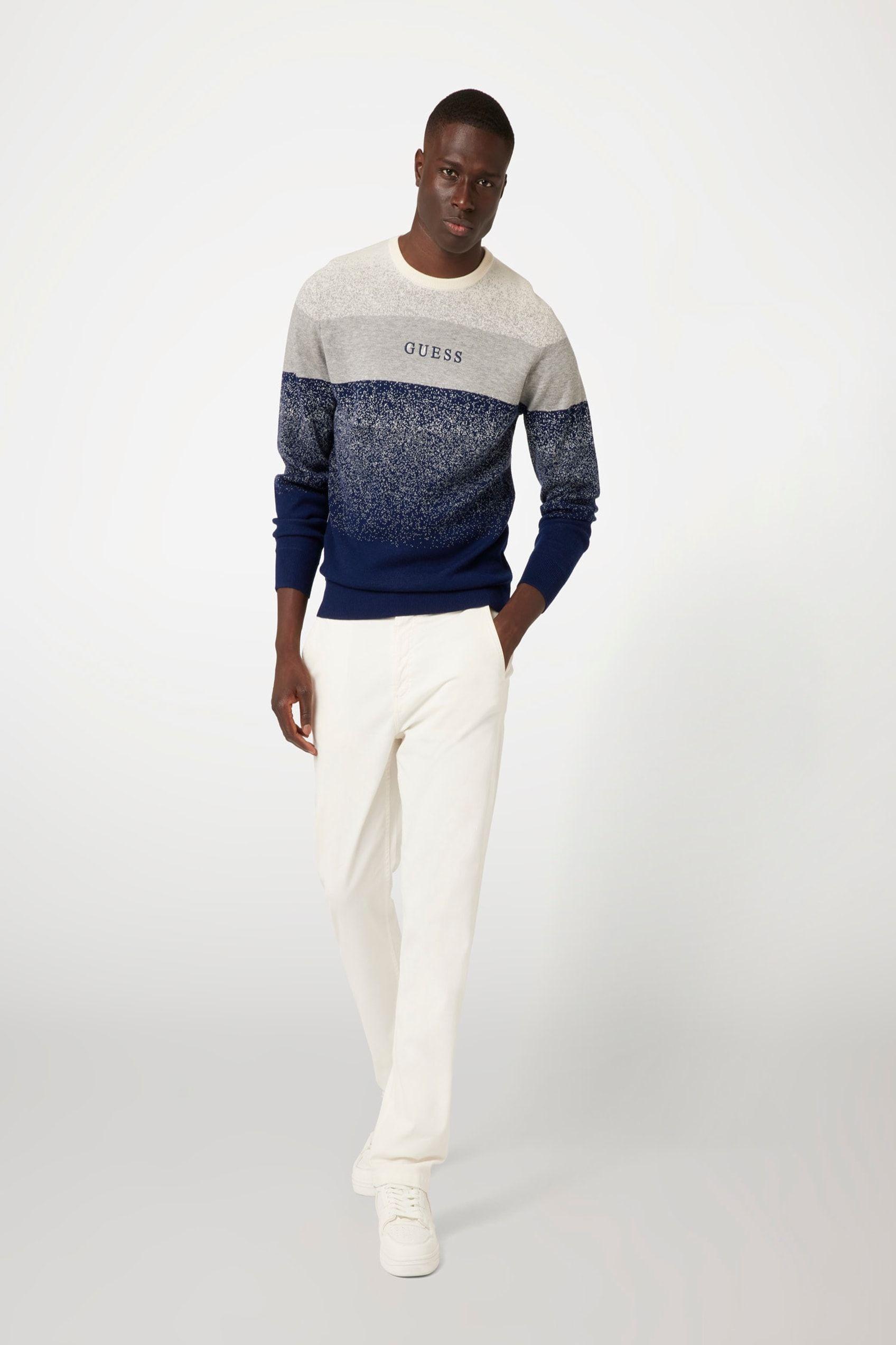 Sweater Guess Hombre Emmerson Cn Spoted Bl Swtr Surtido-1