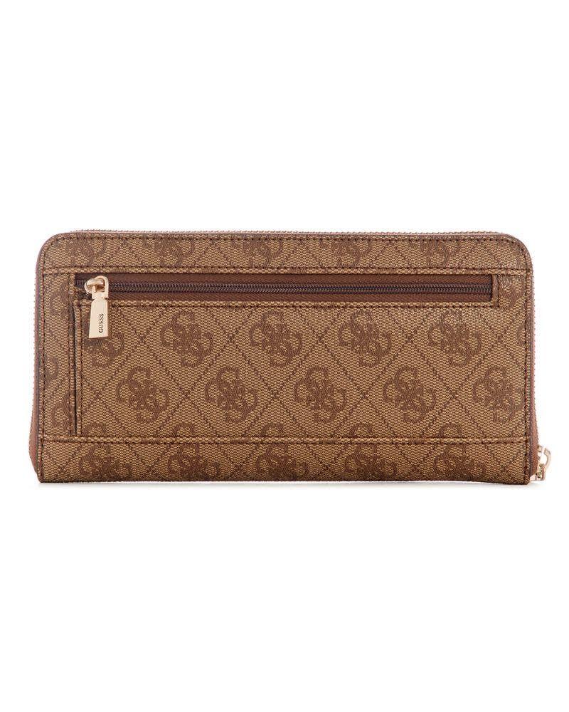 Billetera Guess Mujer Laurel Slg Large Zip Around Café M. -1