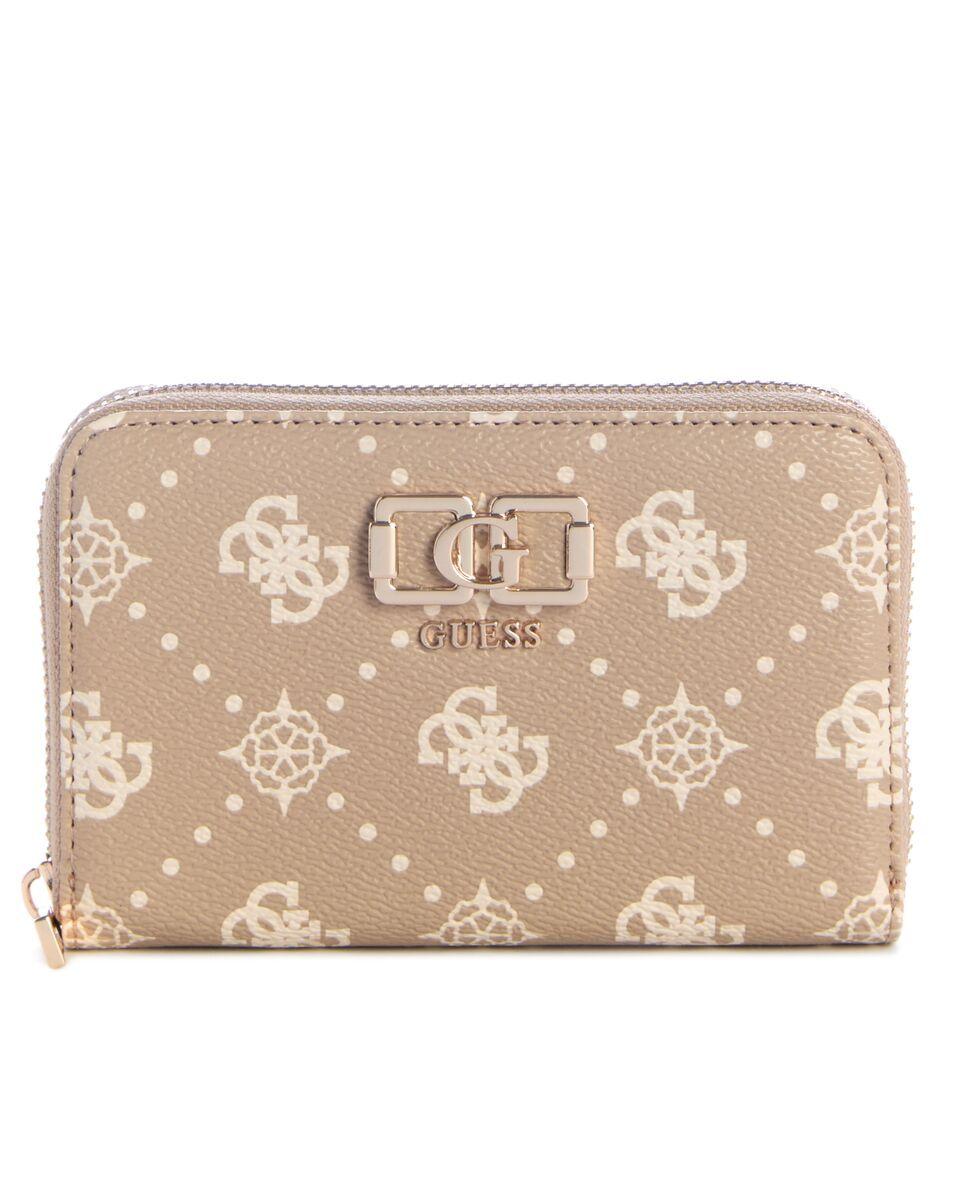 Billetera Emelie Logo Slg Med Zip Around Marrón-0